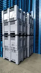 600L Solid Plastic Pallet Box, ANB-PB-600, photo 9 of 11