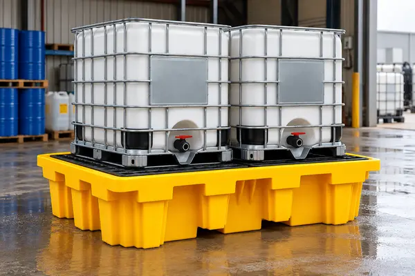 Double IBC Spill Pallet, ANB-SP-IBC2-1100, photo 1 of 10